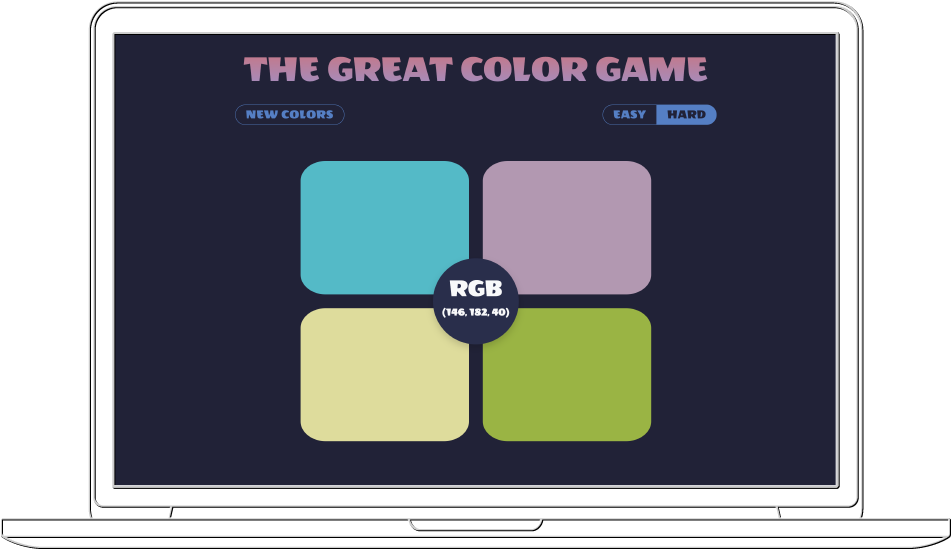 a banner of the sixth project, THE GREAT COLOR GAME